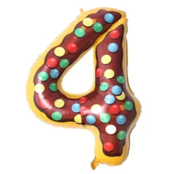 Balon foliowy CYFRA ciasteczko donut 40