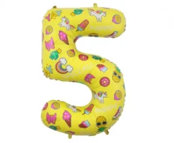 BALON foliowy CYFRA obrazki Dla Dziecka 78 cm