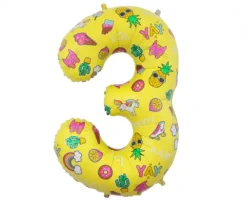 BALON foliowy CYFRA obrazki Dla Dziecka 78 cm