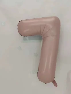 Balon foliowy CYFRA SATIN PASTEL PINK różowy 40 cali 85 cm