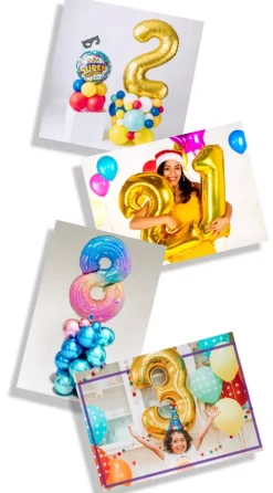 Balon foliowy CYFRA SREBRNA 32" 67 cm (na hel)