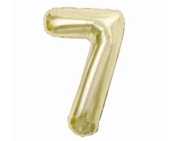 Balon foliowy CYFRA SZAMPAŃSKIE ZŁOTO 85 cm