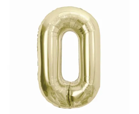 Balon foliowy CYFRA SZAMPAŃSKIE ZŁOTO 85 cm