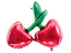 Balon foliowy czerwone wiśnie, 88x73cm 1 szt.