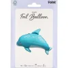 Balon foliowy delfin niebieski 78 x 52 cm