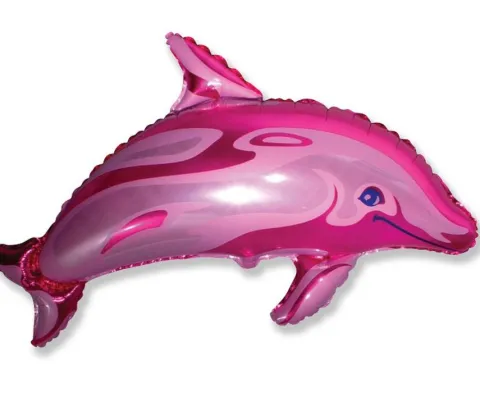 Balon foliowy Delfin różowy 24 cale