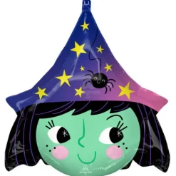 Balon foliowy halloween Urocza Czarownica 48 x 48 cm
