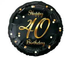 Balon foliowy Happy Birthday 40 urodziny 18