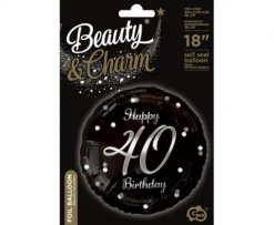 Balon foliowy Happy Birthday 40 urodziny 18