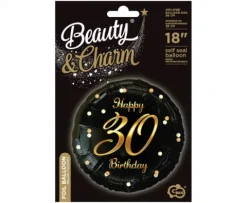 Balon foliowy Happy Birthday 30 urodziny 18"