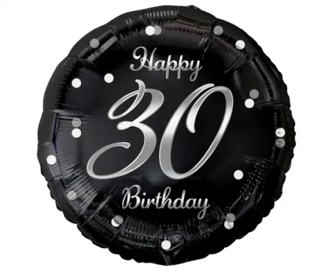 Balon foliowy Happy Birthday 30 urodziny 18"