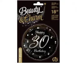 Balon foliowy Happy Birthday 30 urodziny 18