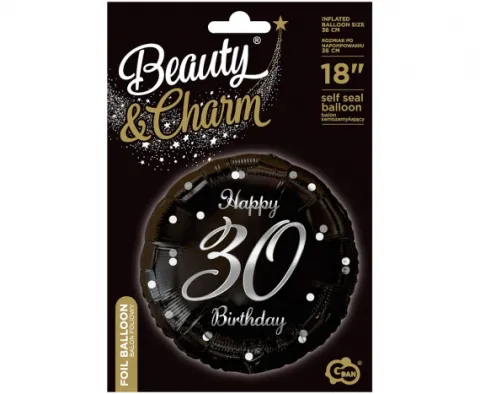 Balon foliowy Happy Birthday 30 urodziny 18"