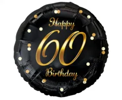 Balon foliowy Happy Birthday 60 urodziny 18"