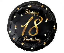 Balon foliowy Happy Birthday 18 urodziny 18"