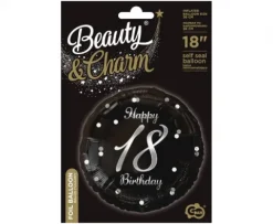 Balon foliowy Happy Birthday 18 urodziny 18"