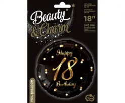 Balon foliowy Happy Birthday 18 urodziny 18