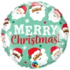 Balon foliowy Ho Ho Ho Merry Christmas - Mikołaje 45 cm