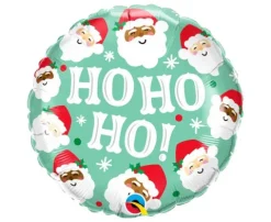 Balon foliowy Ho Ho Ho Merry Christmas - Mikołaje 45 cm