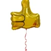 Balon foliowy Kciuk w Górę złoty Like 48 cm