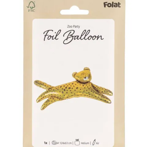 Balon foliowy lampart dziki kot 124 x 63 cm