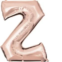 Balon foliowy LITERA złoty róż Anagram na hel 90 cm