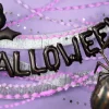 Balon foliowy litery HALLOWEEN czarny 280 cm