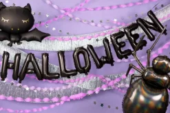 Balon foliowy litery HALLOWEEN czarny 280 cm