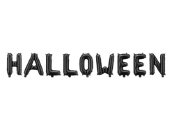 Balon foliowy litery HALLOWEEN czarny 280 cm