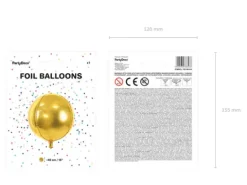 Balon foliowy metalizowany ORBZ 40cm 1 szt.