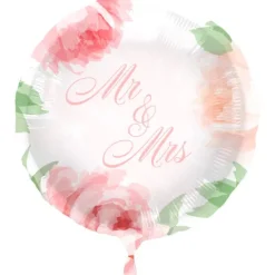 Balon foliowy Mrs & Mrs Róże 45 cm