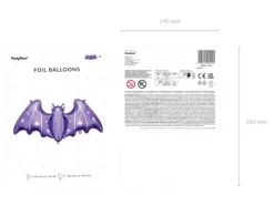 Balon foliowy NIETOPERZ 119,5 x 51 cm fioletowy