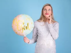 Balon foliowy okrągły Boy or Girl 35 cm