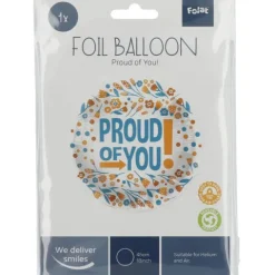 Balon foliowy okrągły Proud of You kolorowy 45 cm