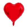 Balon foliowy SERCE czerwone jednokolorowy 18"