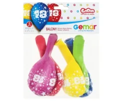 Balon Gemar 12 cali 1 sztuka cyfra 18