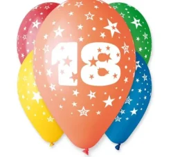 Balon Gemar 12 cali 1 sztuka cyfra 18