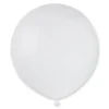 Balon Gemar jednokolorowy 19 cali 25 szt. Biały