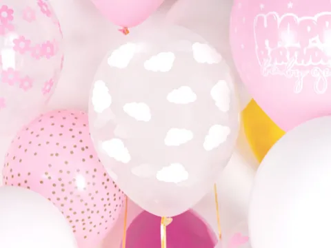 Balon gumowy Chmurki Crystal Clear 30 cm 1 szt.