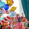 Balon gumowy świąteczny Merry Christmas renifer śnieżynki 12 cali 1 szt.