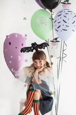 Balon HALLOWEEN Nietoperze Czarownica 30 cm 1 szt. mix
