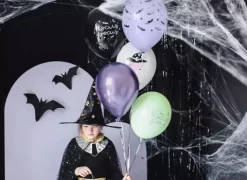 Balon HALLOWEEN Nietoperze Czarownica 30 cm 1 szt. mix