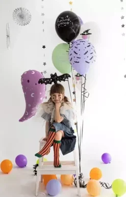 Balon HALLOWEEN Nietoperze Czarownica 30 cm 1 szt. mix