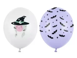 Balon HALLOWEEN Nietoperze Czarownica 30 cm 1 szt. mix