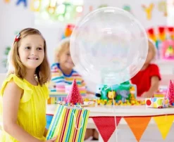 Balon kula Bubble Deco Aqua Crystal transparentny 18 cali