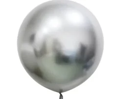 Balon kula platynowy srebrny Beauty&Charm Chrome (Shiny, Glossy) 24 cale 2 szt.