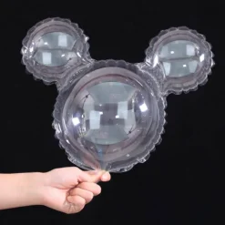 Balon MYSZKA MICKEY świecący transparentny LED na patyczku