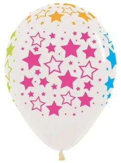 Balon Sempertex Gwiazdki 12'' 1 szt Neonowe