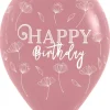 Balon Sempertex Happy Birthday Blossom Rosewood 12 cali 1 szt. mix