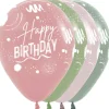 Balon Sempertex Happy Birthday (brush design) 12 cali 1 szt. mix